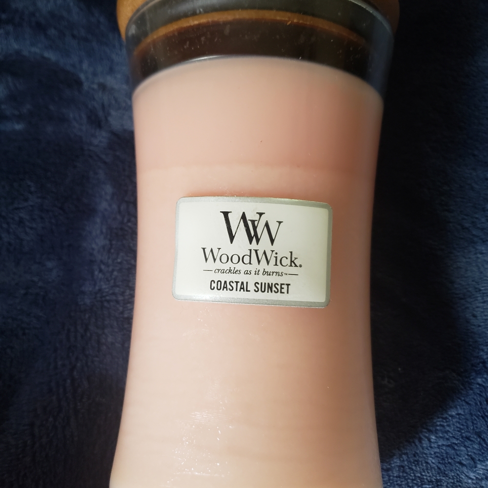Woodwick Coastal Sunset Pink Jar Candle 21.5oz